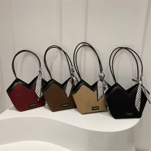 New Fashion Korean Style Canvas Tote Handbags for Women Large Capacity Zipper Closure for Summer Winter and Spring