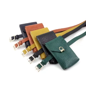 New Fashion PU Belt With Waist Bag for Girls