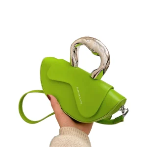 New Fashion PU Leather Single Strap Women’s Shoulder Bags Chains Decoration Luxury Designer Casual Ladies Hang Bags
