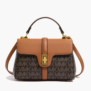 New Fashion PU Print Women’s Handbags Single Crossbody Bag with Letter Decoration