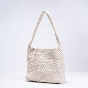 New Fashion PU Woven Bag Women Shoulder Handmade Bags Women’s Leather Bag Handbag Tote Bag Ladies Bag