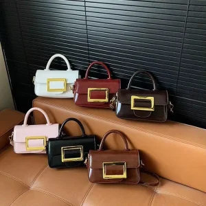 New Fashion Preppy Style Bucket Bags for Women Young Lady Casual Design Purses Single Handle Vintage Candy Pattern