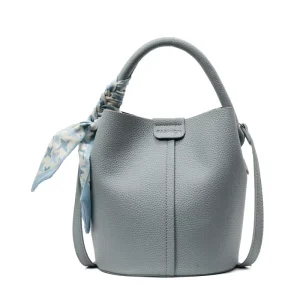 New Fashion Women’s Crossbody Bucket Bag Solid Color Soft Handle Minimalist PU Leather Portable Handbag