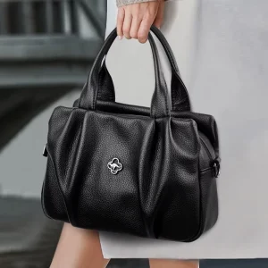 New Fashion Women’s Tote Bag Leather Wear-resistant Handbag Large Capacity Simple Business Crossbody Bag
