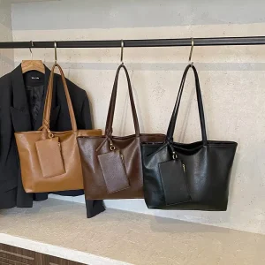 New Fashion Women’s Tote Handbag Large Capacity Open Closed Cross Border Polyester Waterproof Embroidered Solid Color