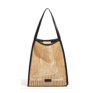 New Fashionable Strong Durable School Travel Casual Beautiful Straw Woven Shoulder Bags