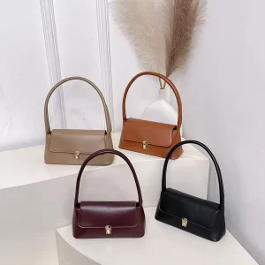New French Summer Single ZIP Closure Stylish Underarm Bag Women’s Fashion Handbag Shoulder Bag