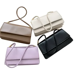 New HK Ladies Purses and Handbags Women’s Solid Color Crossbody Bags Woman Shoulder Messenger Sling Bags