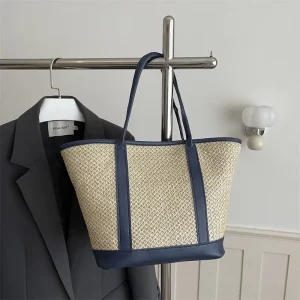 New Handbag Daily Carrying Women Shoulder Bags Summer Straw Tote Bags Woven