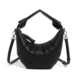 New High Quality Soft PU Leather Luxury French Fashion Shoulder Crossbody Bags Women Handbag Purses with Custom Logo