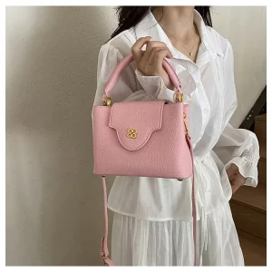 New High end Women Classic Design Box Handbag for Commuting Single Shoulder Diagonal Cross Bag