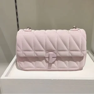 New High grade Texture Women’s Polyester Rhombic Chain Single Strap ZIP Closure Street Fashion Shoulder Bags