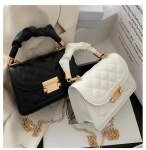 New Korean Lattice Designer Women’s Shoulder Bag Waterproof Women’s Messenger Bag Luxury Ladies Handbags