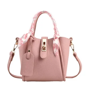 New Lady’s Vintage Fashion Single Shoulder Bucket Bag Portable Waterproof Large Capacity for Winter