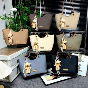 New Large Capacity Tote Bag High-end PU Leather Shoulder Bag Simple and Casual Handbag Women’s Hand Bag