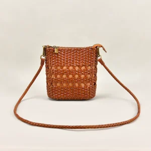 New Luxury Handmade Woven Genuine Leather Messenger Bag Fashionable Colorful Basket Bag Zipper Waterproof BOLSO DE LUJO