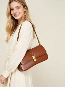 New Luxury Women Designer Famous Brand Crossbody Handbag High Quality Genuine Leather Pillow Shape Rotary Fashion Chains