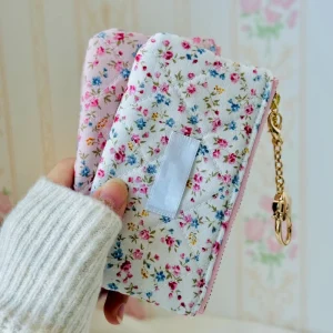 New Mini Petal Pattern Coin Purse Portable Lipstick or Key Storage Pouch for Women