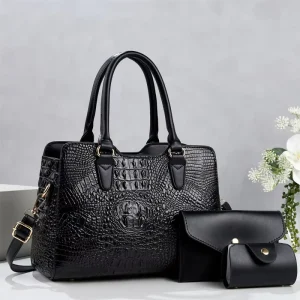 New PU Crocodile Pattern Waterproof Lightweight Fashion Women Bag Tote Wallet Large Capacity Bags For Women Handbags