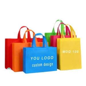 New Recyclable Security Vest Handle PP Non Woven Shopping Bag Christmas Gifts Festive Factory Price Custom