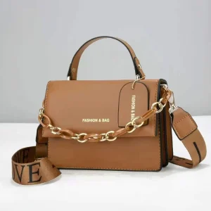 New Retro Luxury Women’s Messenger Bag Handbag Tote PU Leather Material Chain Decoration