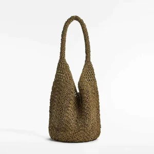 New Shoulder Straw Woven Niche Design Portable Straw Bag Woven Holiday Style Beach All-match Women’s Bag