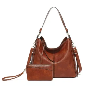 New Single Phase Shoulder Women’s Bags Simple Slant Cross-country Bag Korean Version Handbag Ladies Tote Bag with Pouch