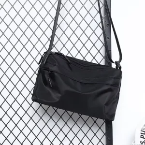 New Solid Color Trendy Oxford Casual Men’s Shoulder Bag Minimalist Fashion Large Capacity Waterproof Messenger Bag