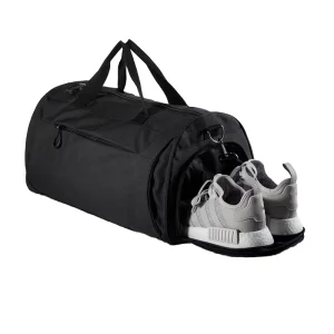 New Sports Gym Bag for Men and Women Travel Duffel with Shoes Compartment Letter Pattern Polyester Zipper Closure