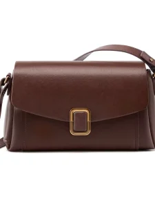 New Spring Summer Light Luxury Genuine Leather Crossbody Shoulder Bag Detachable Strap Adjustable Versatile Purse