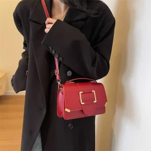 New Stone Women’s Shoulder Bags Small Square Purses and Handbags Fashion Crossbody Bag
