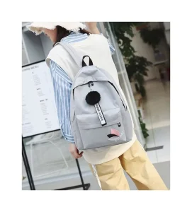 New Street Trend Oxford Cloth Waterproof Large Capacity Solid Color Travel Backpack Student School Bag for Unisex