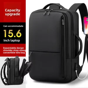New Style Expandable Nylon laptop Backpack Large Capacity Travel Business Polyester Waterproof