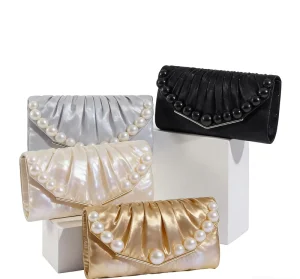 New Style Ladies’ Handheld Polyester Fashion Clutch Bag for Evening & Wedding Parties