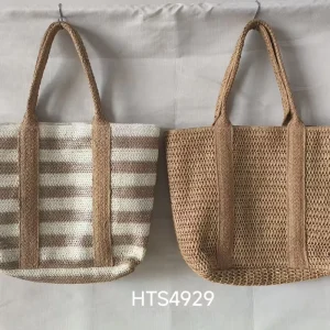 New Summer Large Capacity Women’s Handwoven Shopping Bag Simple for Beach Promotional Use Vacation Travel