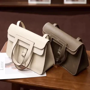 New Top Layer Genuine Leather Polyester Cotton Lining Large Size Bag Fashion Briefcase Single Women’s Messenger