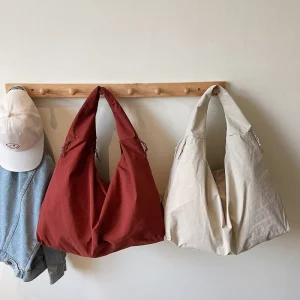 New Trend Large Capacity Casual Hobo Shoulder Bag For Women Light Weight Portable Underarm Bag Single Handle Zip Stylish Lady’s
