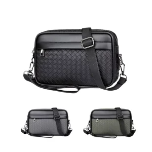 New Trend PU Leather Anti Theft Waterproof Shoulder Bag Men’s Business Messenger Crossbody Bag with Custom Logo
