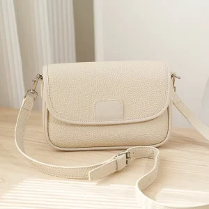 New Trend Women’s Bag Solid Color PU Crossbody Bag Women’s Single Shoulder Small Square Bag