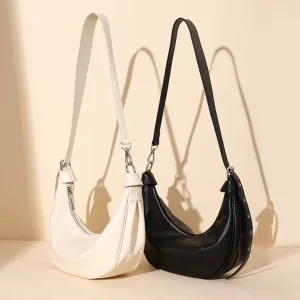 New Trending Hobo Shoulder Bags for Women Genuine Leather Customizable Crossbody Tote Large Capacity Multi Pocket Bag
