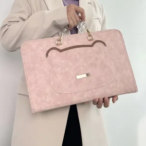 New Universal Laptop Protective Cover Satchel Bag PU Material for 13 14 15 16 Inch Computers