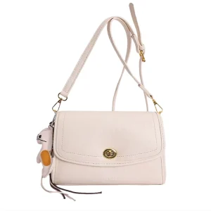 New Women Leather Handbag Simple Style Shoulder Crossbody Purse Versatile Chic Exquisite Sense for Daily Wear