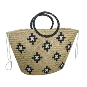 New Woven Straw Bag Summer Fashion Colorful Casual Straw Tote Beach Handmade Woven Bags for Women’s Handbag