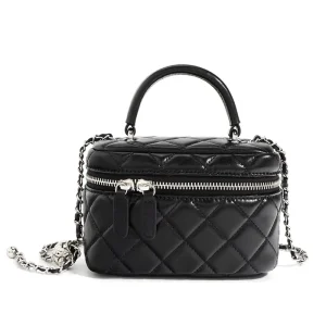 Niche Design Style High-End Genuine Leather Mini Handbag Single Shoulder Chain Bag Zipper Cosmetic Bag
