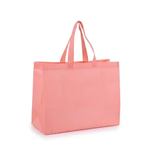 Non Woven Fabric Reusable Silk Screen Printed Tote Bag with Handle Customizable Eco Friendly Recyclable Button Closure Grocery