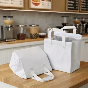 Non Woven Food Delivery Bag Takeout Delivery Bag Lunch Delivery Tote Restaurant Delivery Bag Food Courier Bag Meal Delivery