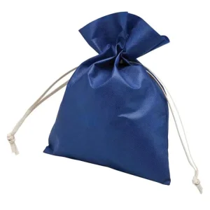 Non Woven Tie up Gift Bag With Self Fabric Tie up Closure