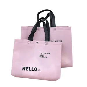Non woven Tote Bag Clothing Store Shopping Bag New Packaging Bag Can Be Customized Thick Korean Gift Bag China Hello Design