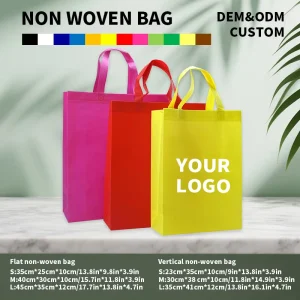 Nonwoven Bag High Quality Nonwoven Bag for Cross Border E Commerce Grocery Tote Custom Gravure Logo Printing