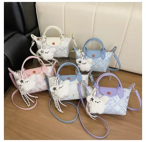 Nylon Waterproof Tote Bag Print Pattern Phone Pouchette Girls Gift Travel Messenger Women’s Mini Tote Bag
